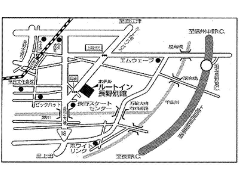 Hotel Route-Inn Nagano Bekkan Екстер'єр фото